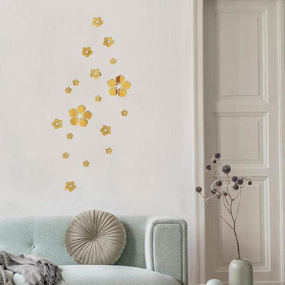 Golden Acrylic Mirror Wall