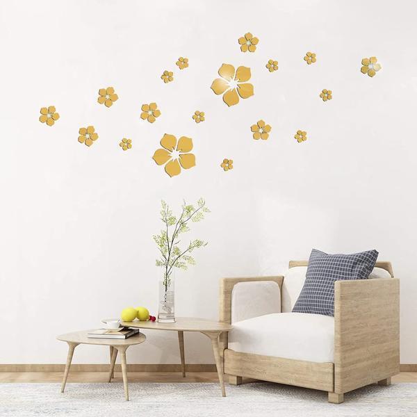 Golden Acrylic Mirror Wall