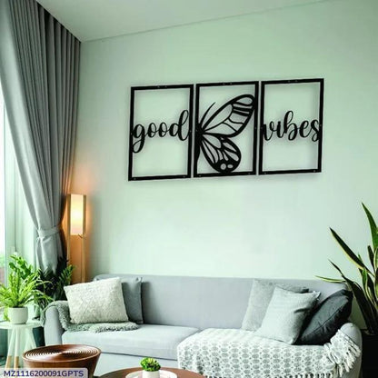 Good Vibes Butterfly Wall Art