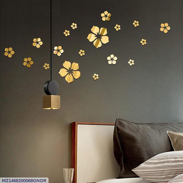 Golden Acrylic Mirror Wall