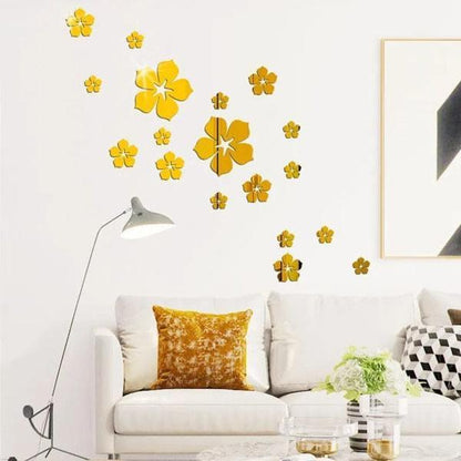 Golden Acrylic Mirror Wall