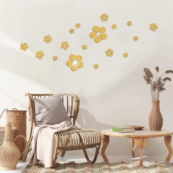 Golden Acrylic Mirror Wall